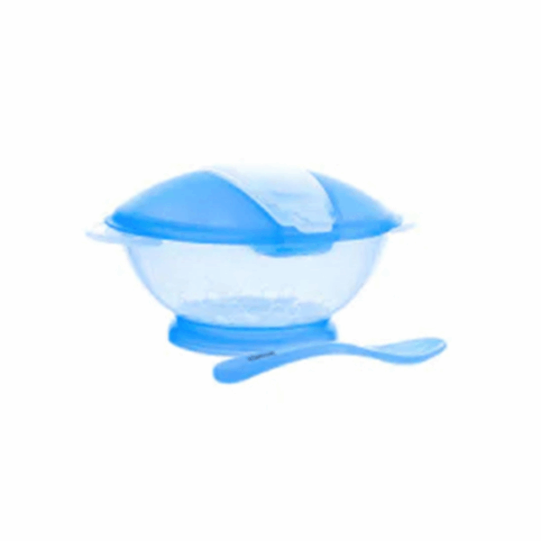 Baby Feeding Bowl With Spoon Set 4M+ Blue 1 pc Optimal
