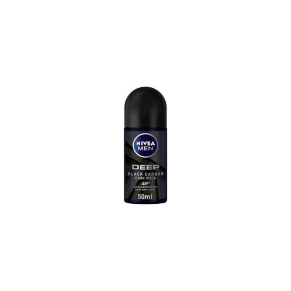 Deo Roll On Deep Carbon Dark Wood Men Nivea 50ml