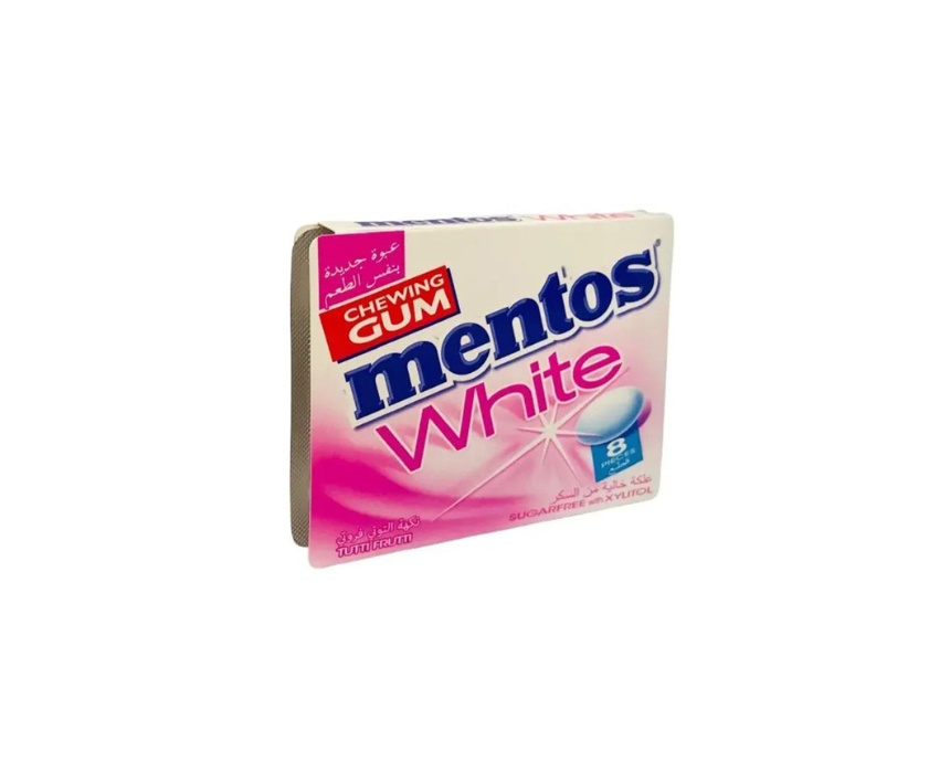 328 Gum Blister White Tutti Frutti 8 Pieces Mentos - Image 1