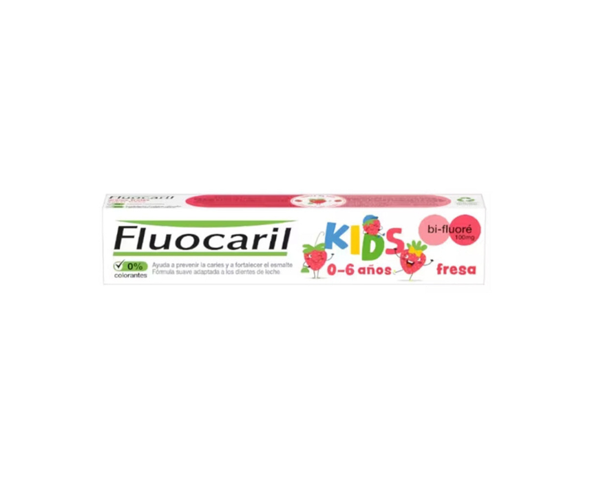 332 Kids Toothpaste Strawberry 0‑6Y 75Ml Fluocaril - Image 1