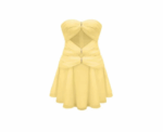 Eugenia Sleeveless Diamond Hollow Out Mini Dress - Image 