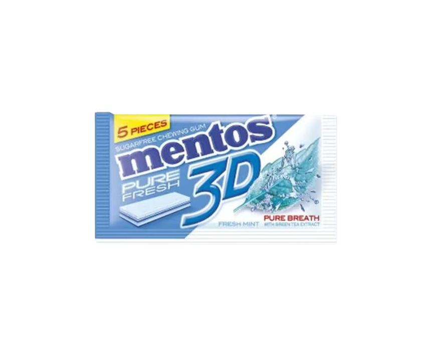 340 Fresh Mint Chewing Gum Mentos - Image 1