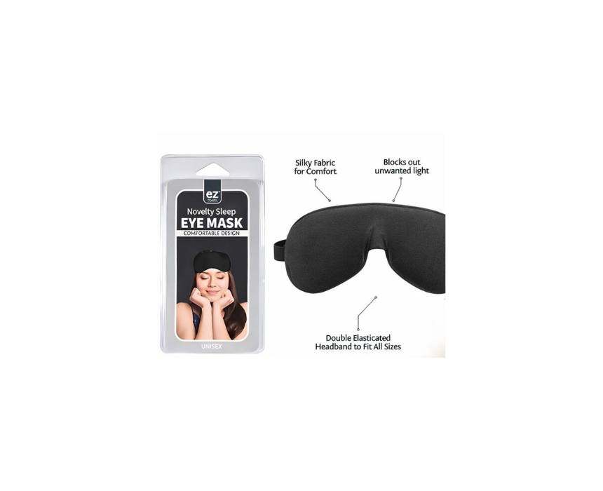387 Eye Mask Black Adjustable - Image 1