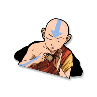 Avatar Aang 3D Motion Sticker | 13.5 x 10.5 cm
