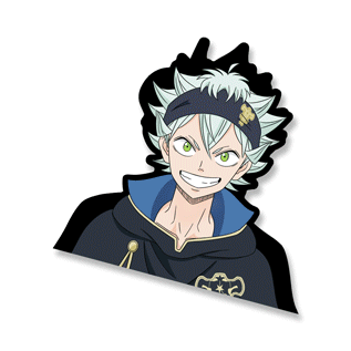 Black Clover Asta 3D Motion Sticker | 13.5 x 13.1 cm