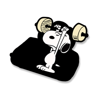 Snoopy 3D Motion Sticker | 13.5 x 11.5 cm