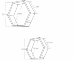 Hexagon Wall Shelves Set - Image 