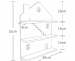 Wooden House Wall Shelf - Image 