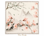 Women Magnolia Floral Scarf - Image 