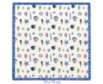 Women Ocean Print Scarf - Image 