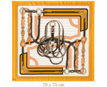 Women Equestrian Print Scarf - Image 