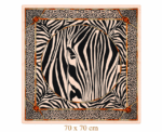 Women Zebra Print Scarf - Image 