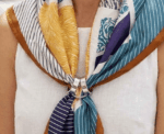 Women Silver Scarf Ring - Image 