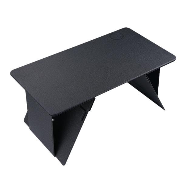 CONQUEROR LAPTOP TABLE With Magnetic Wireless Charger BLACK