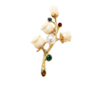 Ivory Blossom Pearl Brooch - Image 