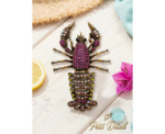 Crystal Lobster Brooch - Image 
