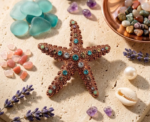 Crystal Starfish Brooch - Image 