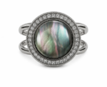 Iridescent Round Scarf Ring - Image 