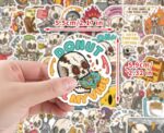 Skeleton Funny Sticker Set - Image 