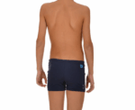 Arena Boys Training Swimwear Jumping Short Navy Turquoise - Image 