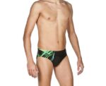 Arena Men Training Swimwear Backjump Brief Black Leaf - Image 