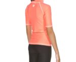 Arena Girls Rashguard Swimwear UV T Shirt Shiny Pink White - Image 