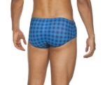 Arena Men Training Swimwear Small Checks Brief - Image 
