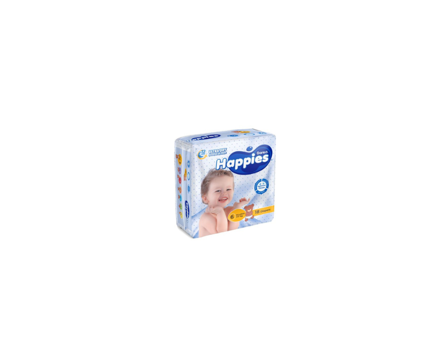 401 Diapers Size 6 Happies - Image 1