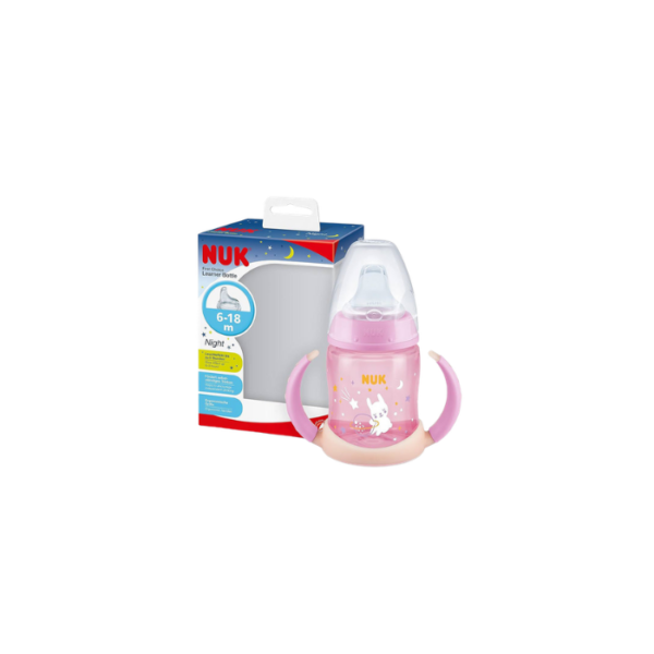 Learner Bottle Night Glow Pink Nuk