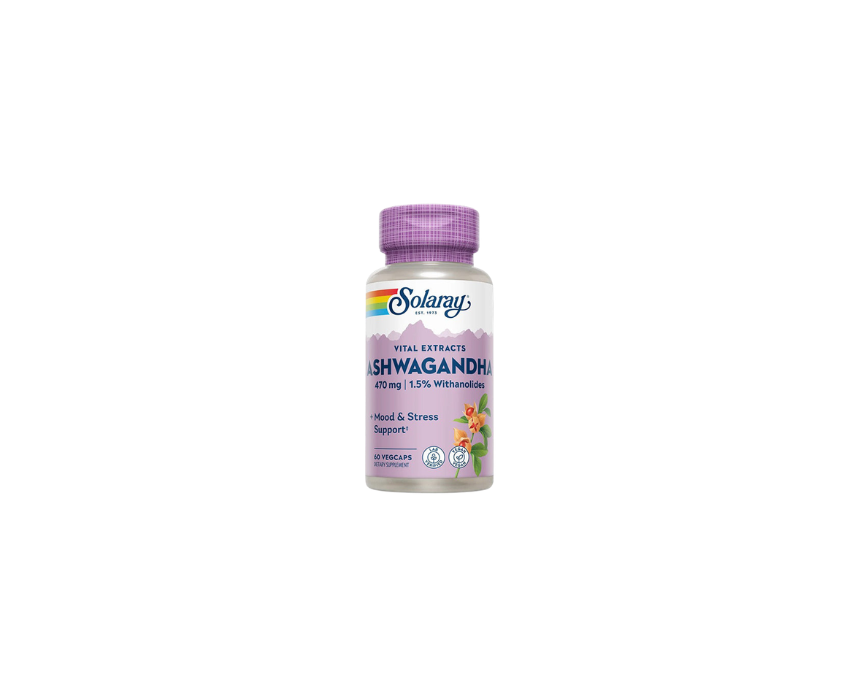 409 Ashwagandha 470Mg Capsules Solaray - Image 1