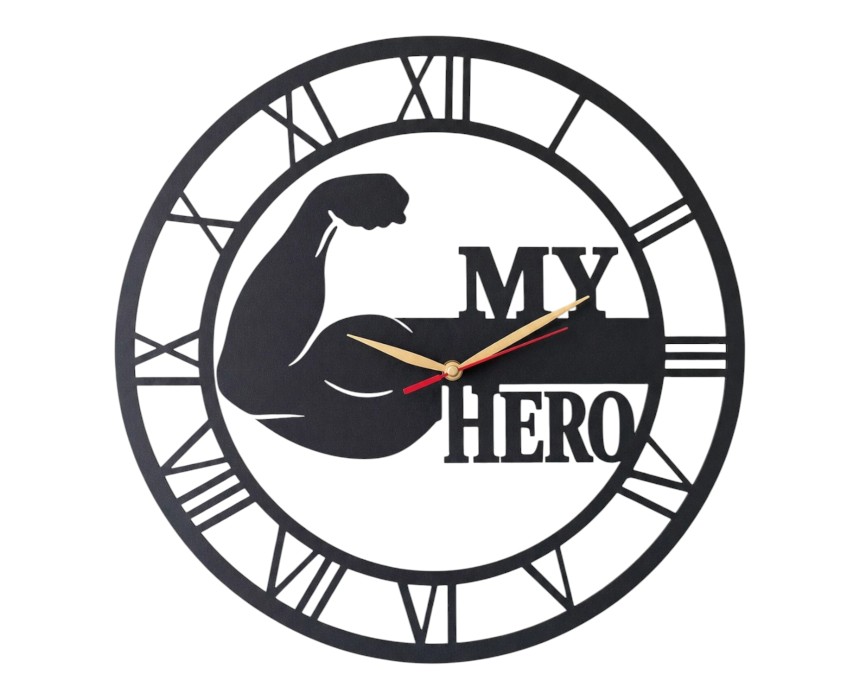 42 My Hero Wall Clock - Image 1