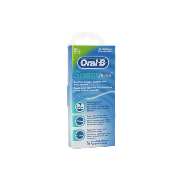 Dental Floss Super Floss 50 Threads Oral B