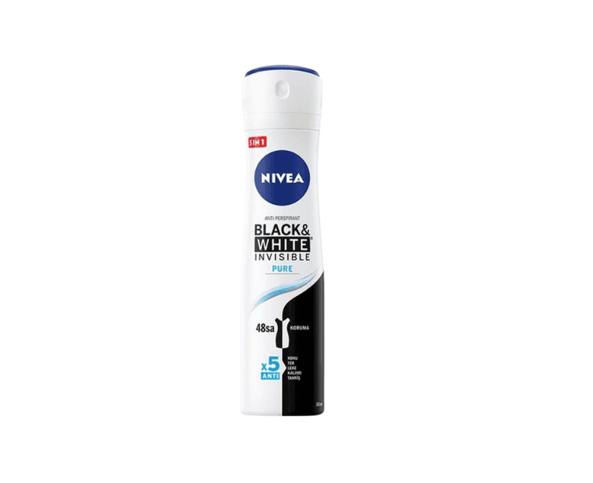 437 Deo Spray Black & White Pure Women Nivea - Image 1