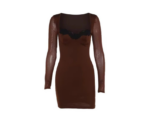 Mini lace Trim Dress - Image 