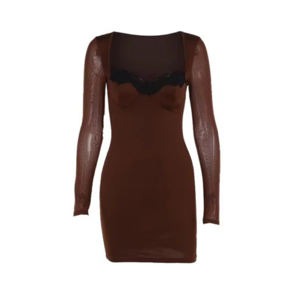 Mini lace Trim Dress