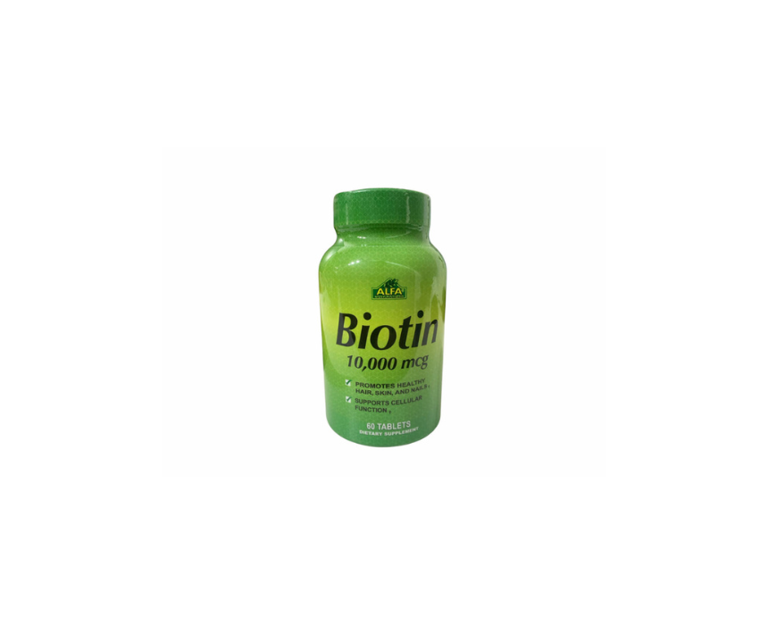 440 Biotin 10,000Mcg Tablets Alfa Vitamins - Image 1