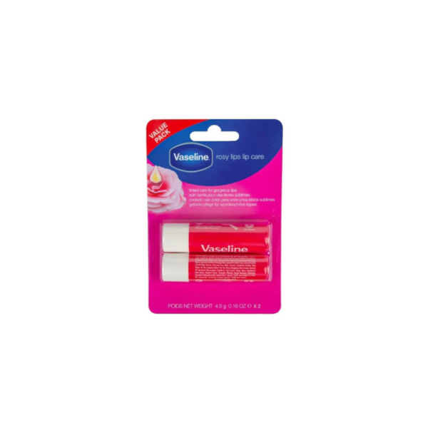 Lip Care Tube Rosy Lips Value Pack Vaseline