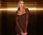 Mini lace Trim Dress - Image 
