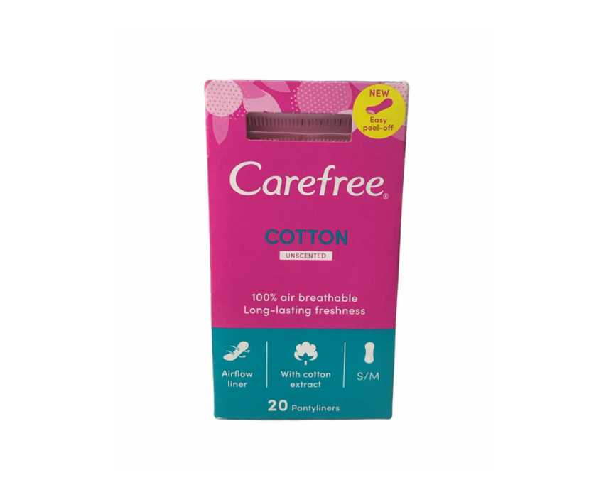 453 Cotton Unscented Pantyliners Carefree - Image 1