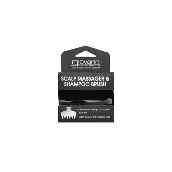 Scalp Massager Shampoo Brush Black Giovanni