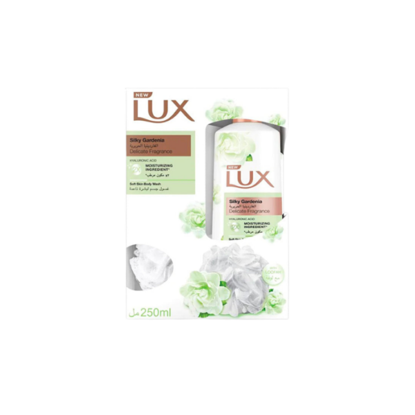 Body Wash Silky Gardenia With Loofah Lux