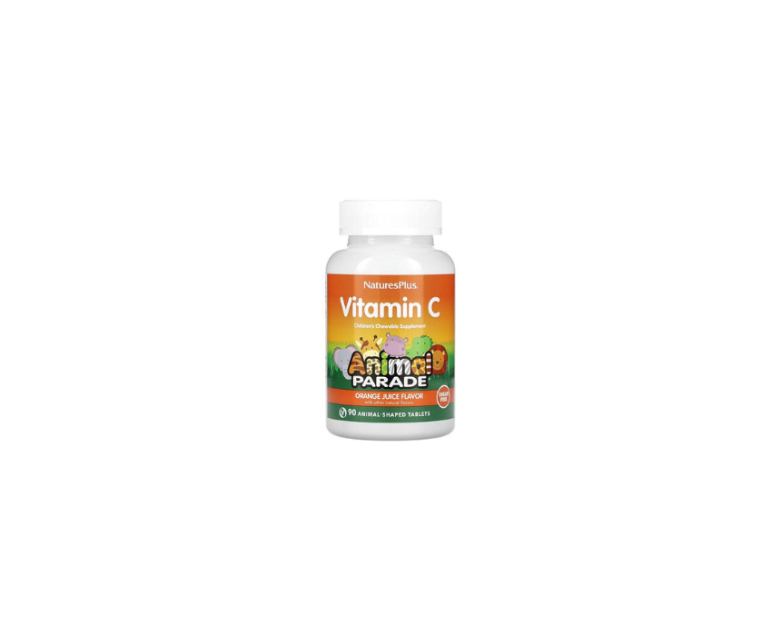479 Vitamin C Sugar Free Animal Parade Tablets NaturesPlus - Image 1