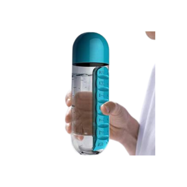 Pill Organizer Water Bottle
