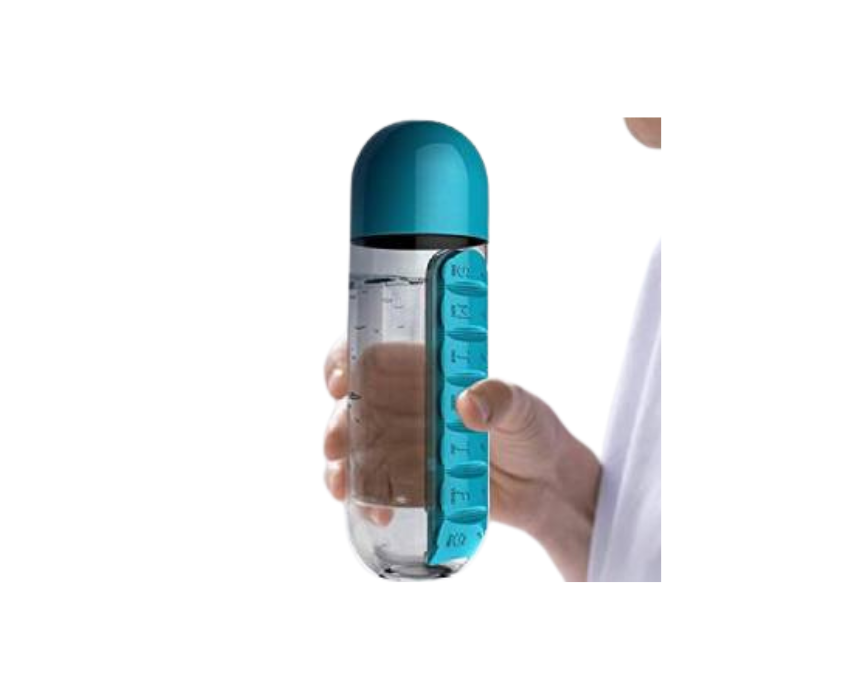 498 Pill Organizer Water Bottle - Image 1