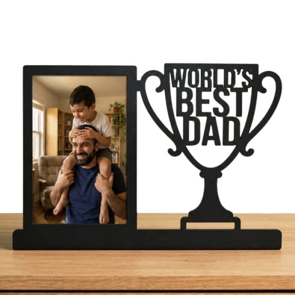 World's Best Dad Trophy Photo Frame