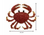 Red Crystal Crab Brooch - Image 