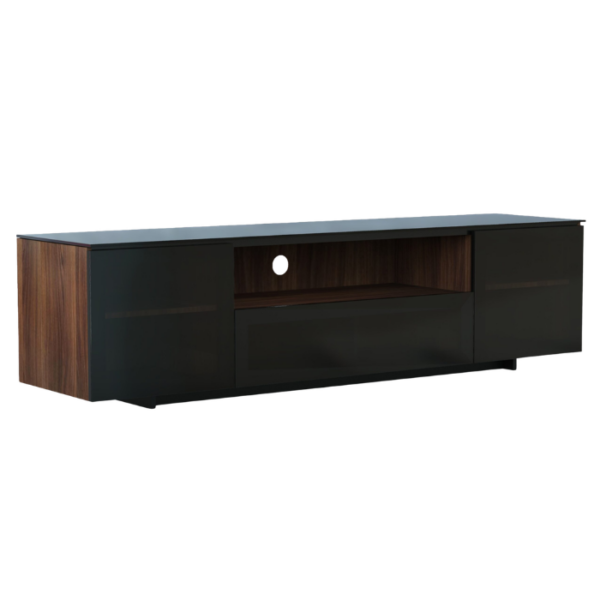 Table Stand Walnut Gloss Wood TV Console