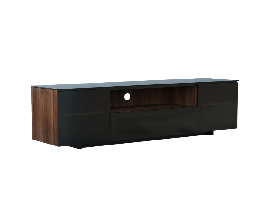 5 Table Stand Walnut Gloss Wood TV Console - Image 1