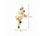 Ivory Blossom Pearl Brooch - Image 