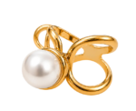 Pearl Knot Scarf Ring - Image 